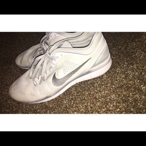 White nike tennis shoes!